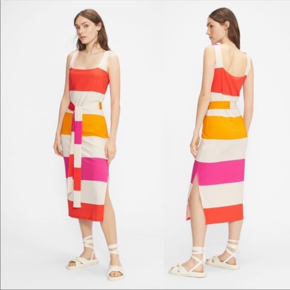 NWT Ted Baker PLUMO Rib Jersey Vest Dress